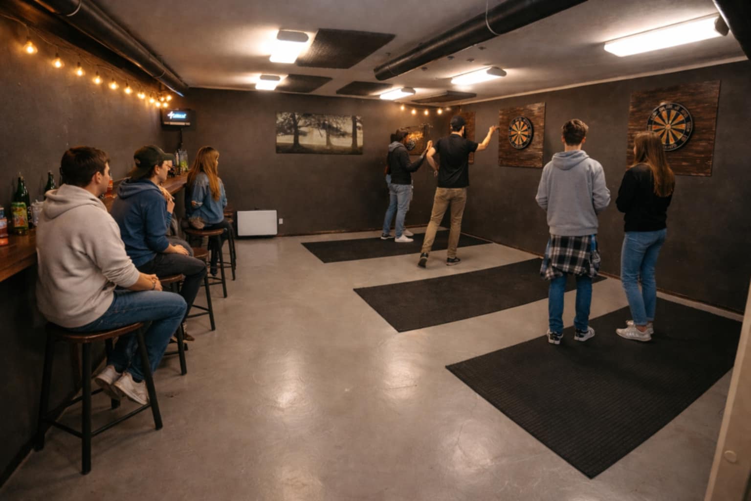 Underhållningsdelen i Vedeldspizzans eventlokal